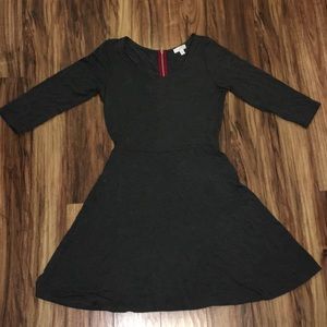 Charcoal rayon/spandex dress